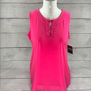 Women’s Pink Kasper Sleeveless Top Sz Small NWT